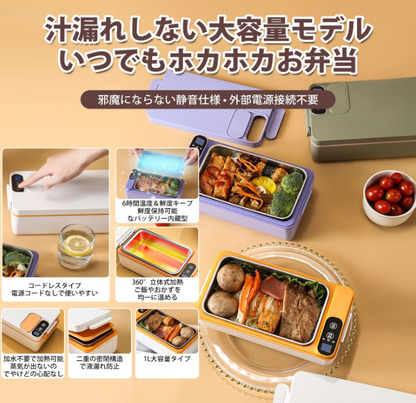 HottoBox™ – コンセント不要！どこでも温かい食事を楽しめる！